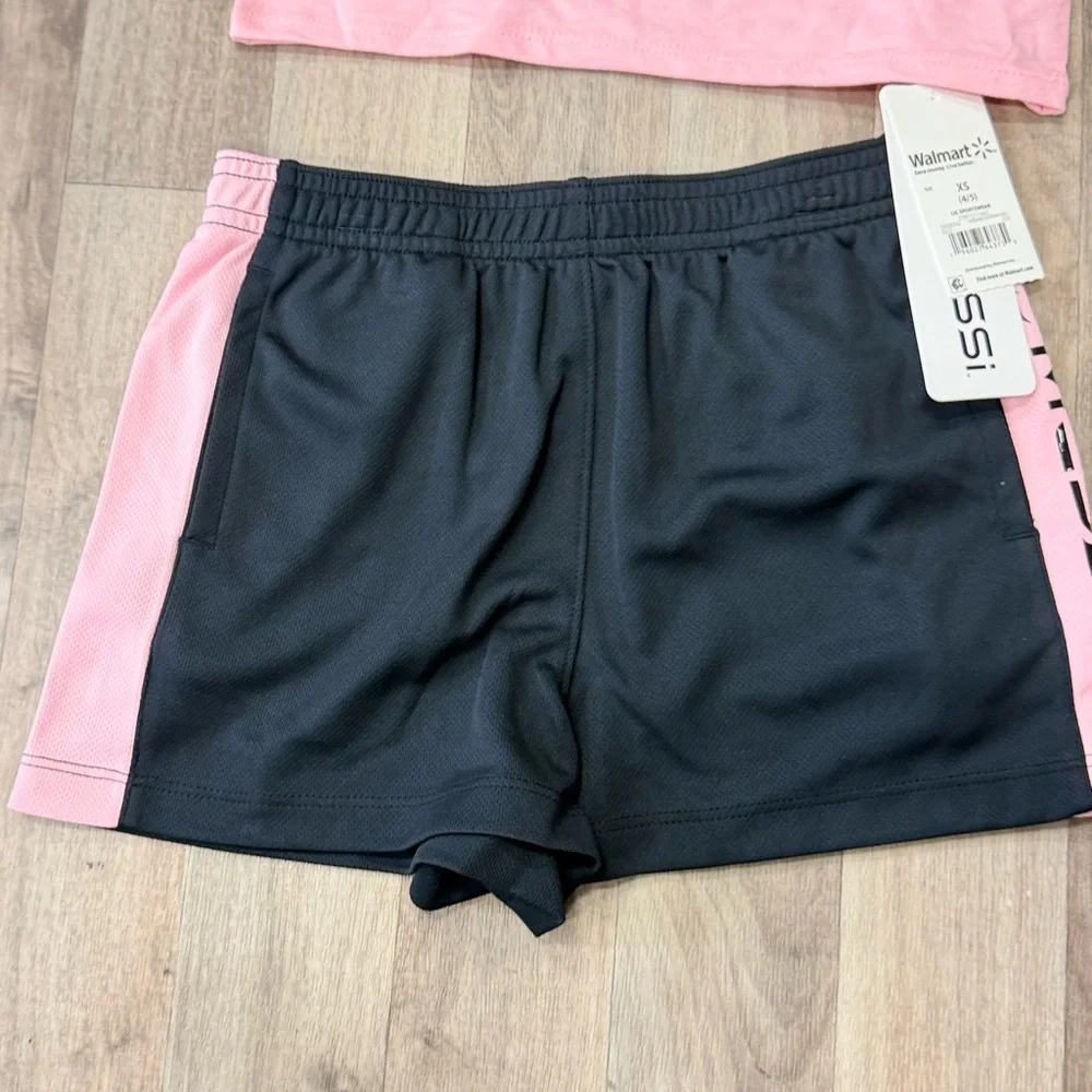 NWT Messi 2-Piece Athletic‎ Set – Size 4/5 (XS) – Pink & Black ⚽
